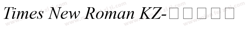 Times New Roman KZ字体转换